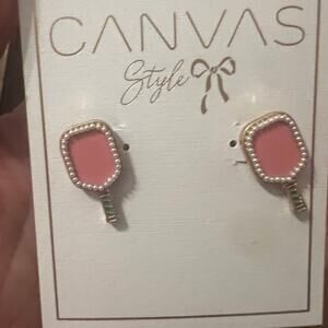 pickleball paddle earrings new